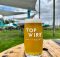 A pint amongst the hop fields at TopWIre Hop Project.