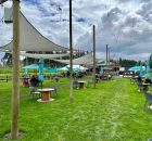 TopWire Hop Project offers a family friendly beer garden in Woodburn, Oregon.