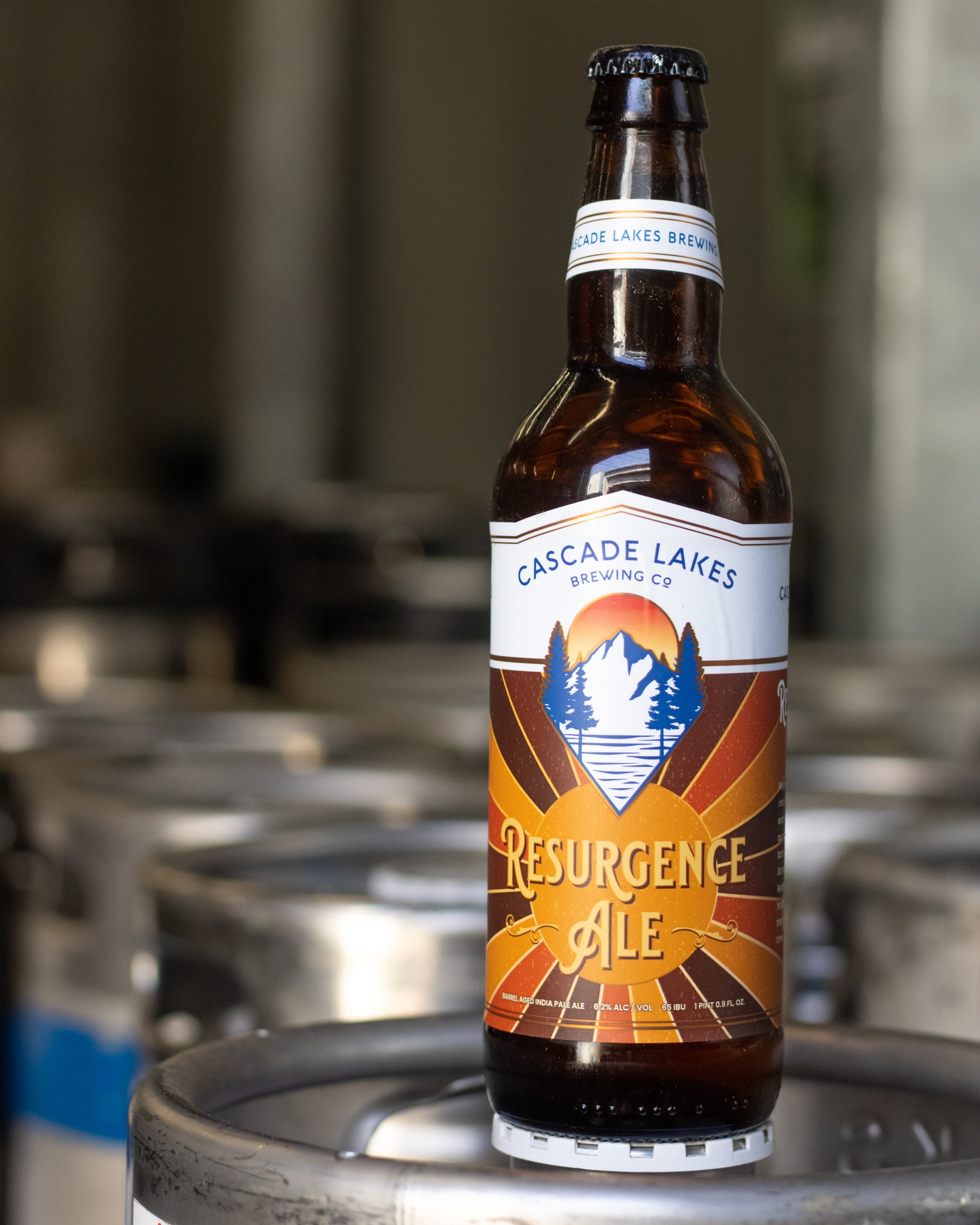 image of Resurgence Ale Gin Barrel-Aged Ale courtesy of Cascade Lakes Brewing Co.