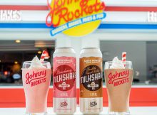 Johnny Rockets partners with Santa Monica Brew Works on Strawberry Milkshake Porter and a Chocolate Peanut Butter Milkshake Porter. (image courtesy of Johnny Rockets)