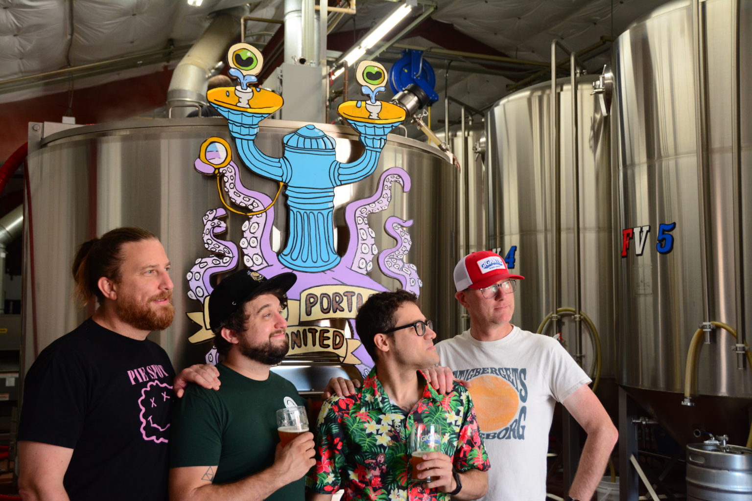 image of Gigantic Brewing and Weird Portland United partnering on Mike Bennett’s Day Off IPA courtesy of Weird Portland United