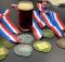 Medals from the 2022 Washington Beer Awards. (image courtesy of Victor 23 Craft Brewery)