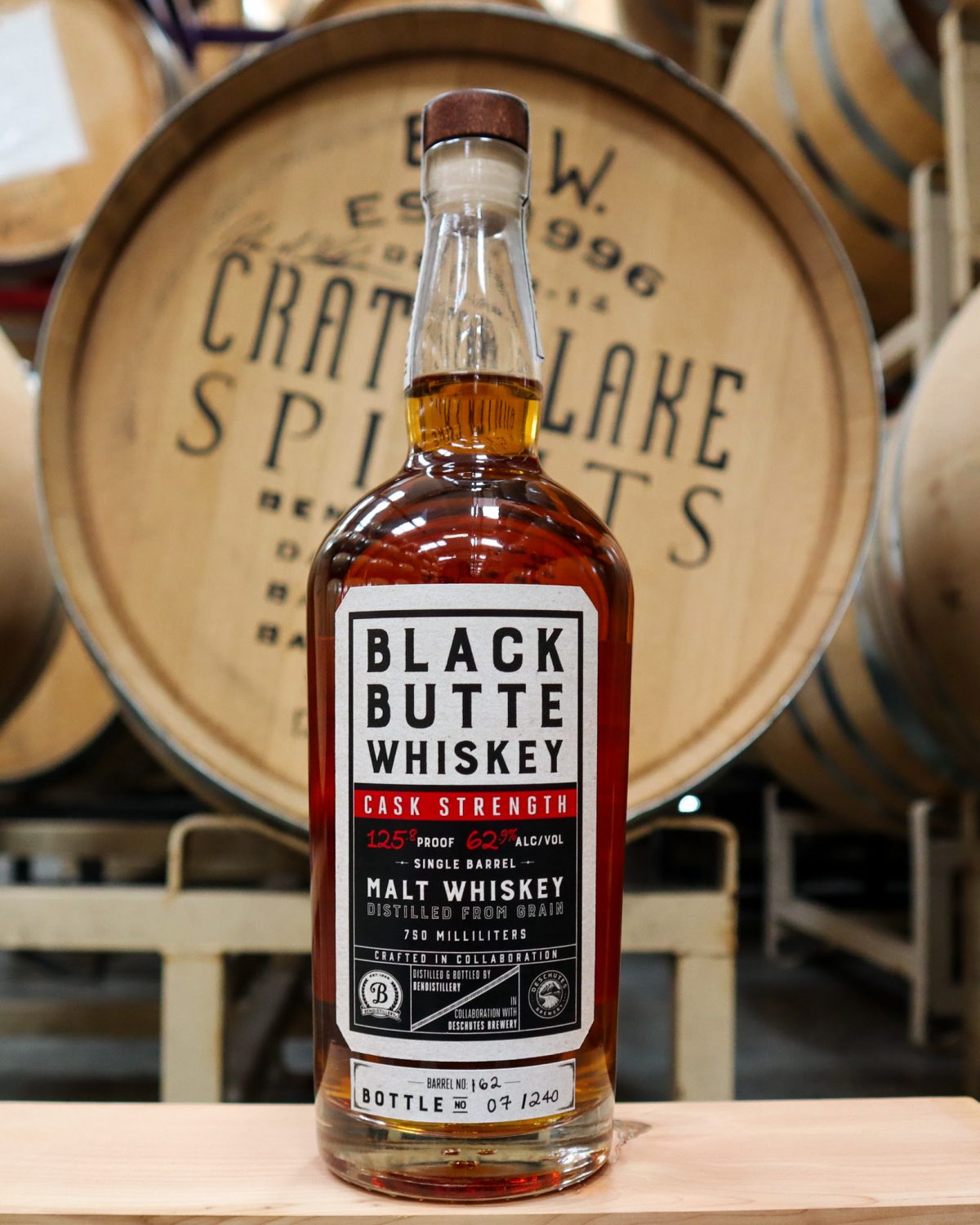 image of Cask Strength Black Butte Whiskey courtesy of Bendisitllery