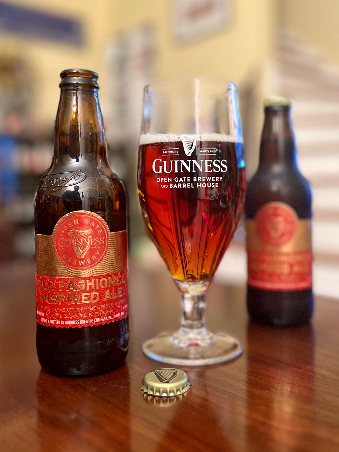 Guinness Old Fashioned Inspired Ale is a new barrel-aged beer from the brewery's Open Gate Brewery in Maryland.