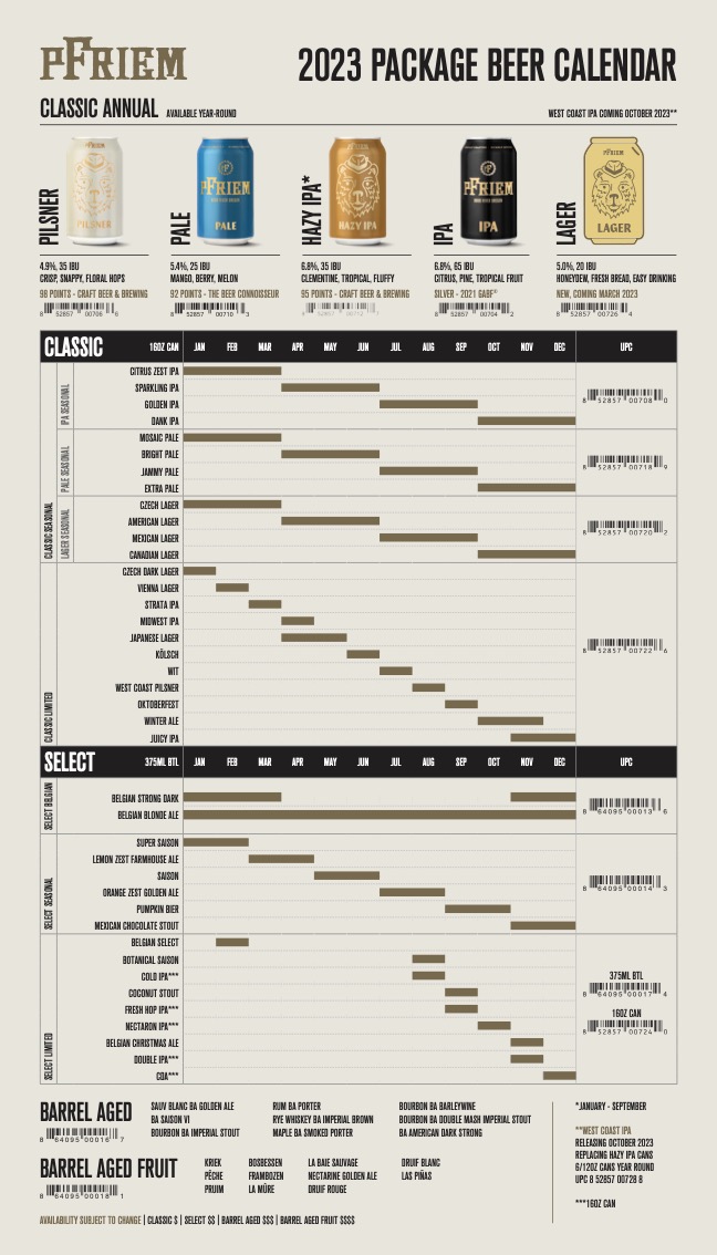 Release Calendar