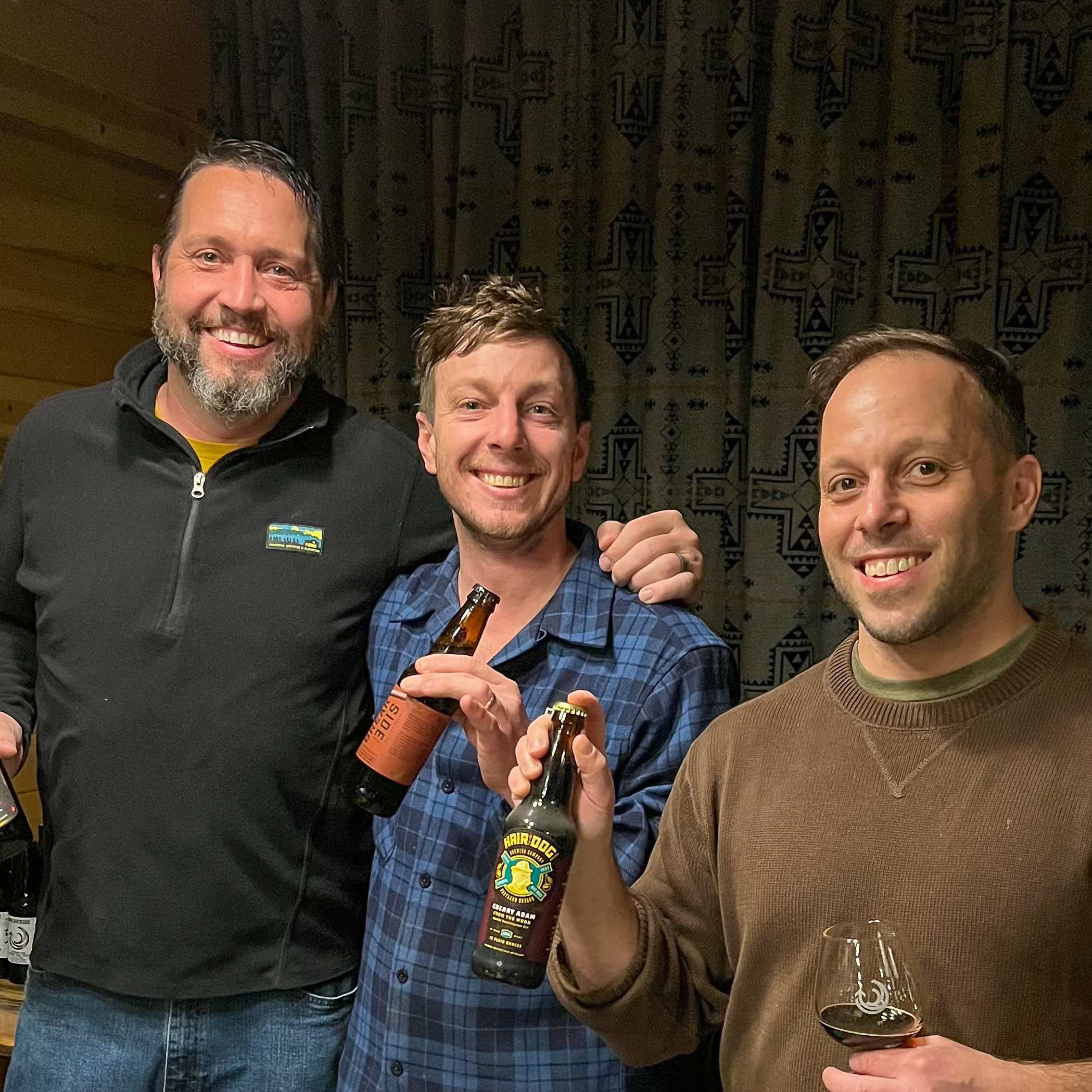 image of Matt Van Wyk, Daniel Hynes, and Ben Edmunds at Rare Beer Night with Breakside and Friends courtesy of Alesong Brewing & Blending