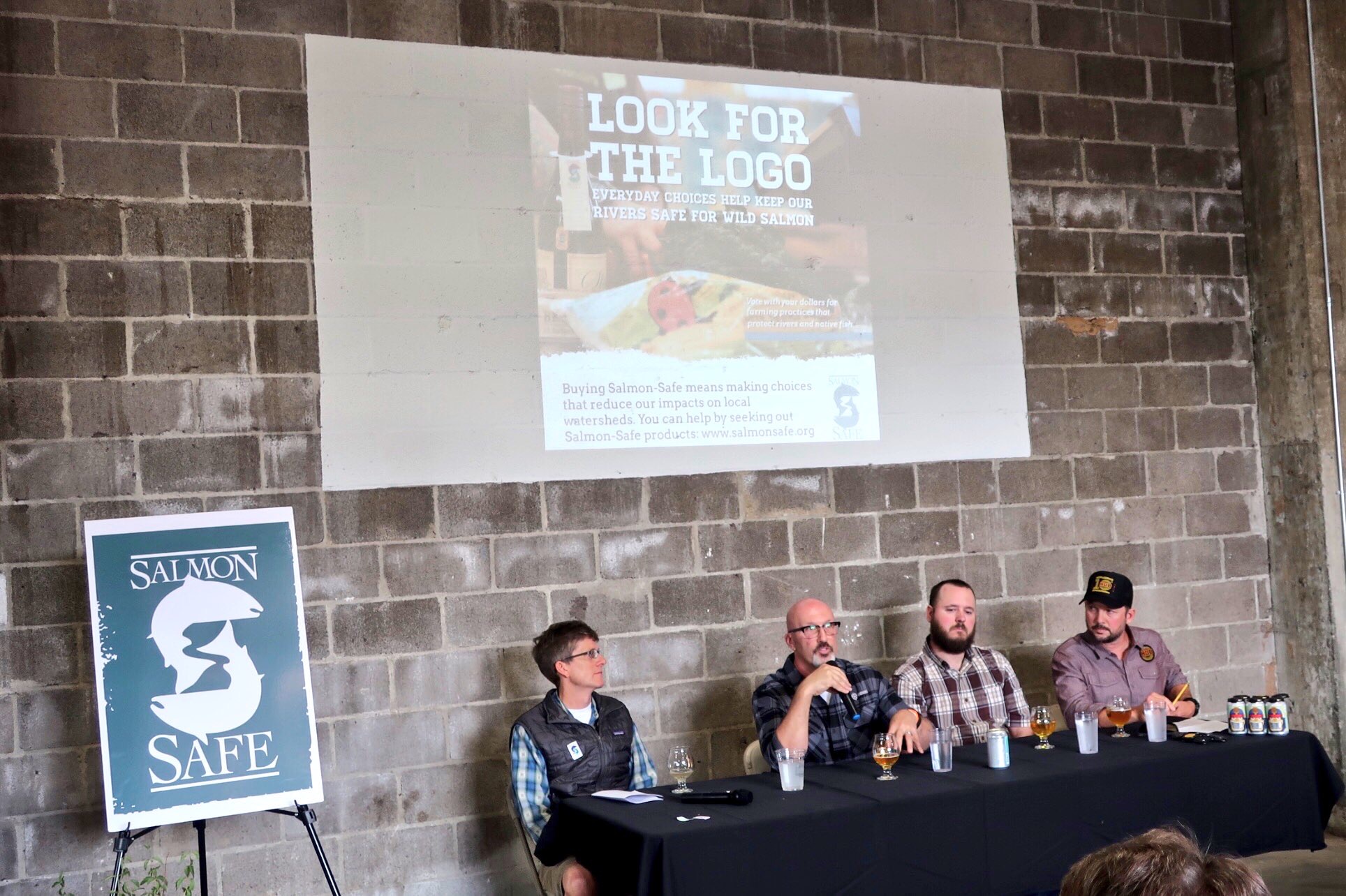 A panel at the 2018 Salmon-Safe IPA Festival held at Hopworks Brewery
