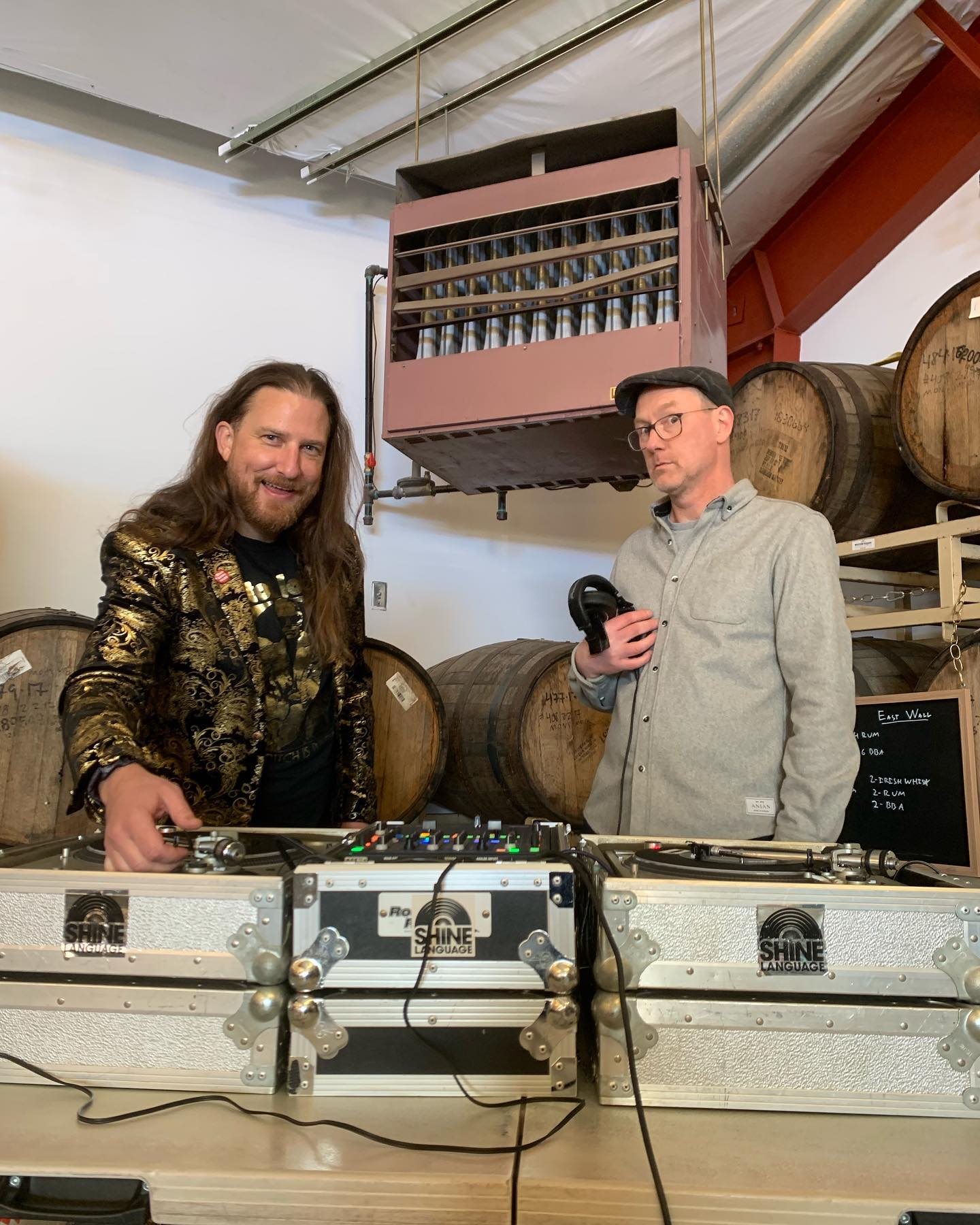 Ben Love and Van Havig, co-founders of Gigantic Brewing will be spinning tunes at its 11th Anniversary Party. (image courtesy of Gigantic Brewing)