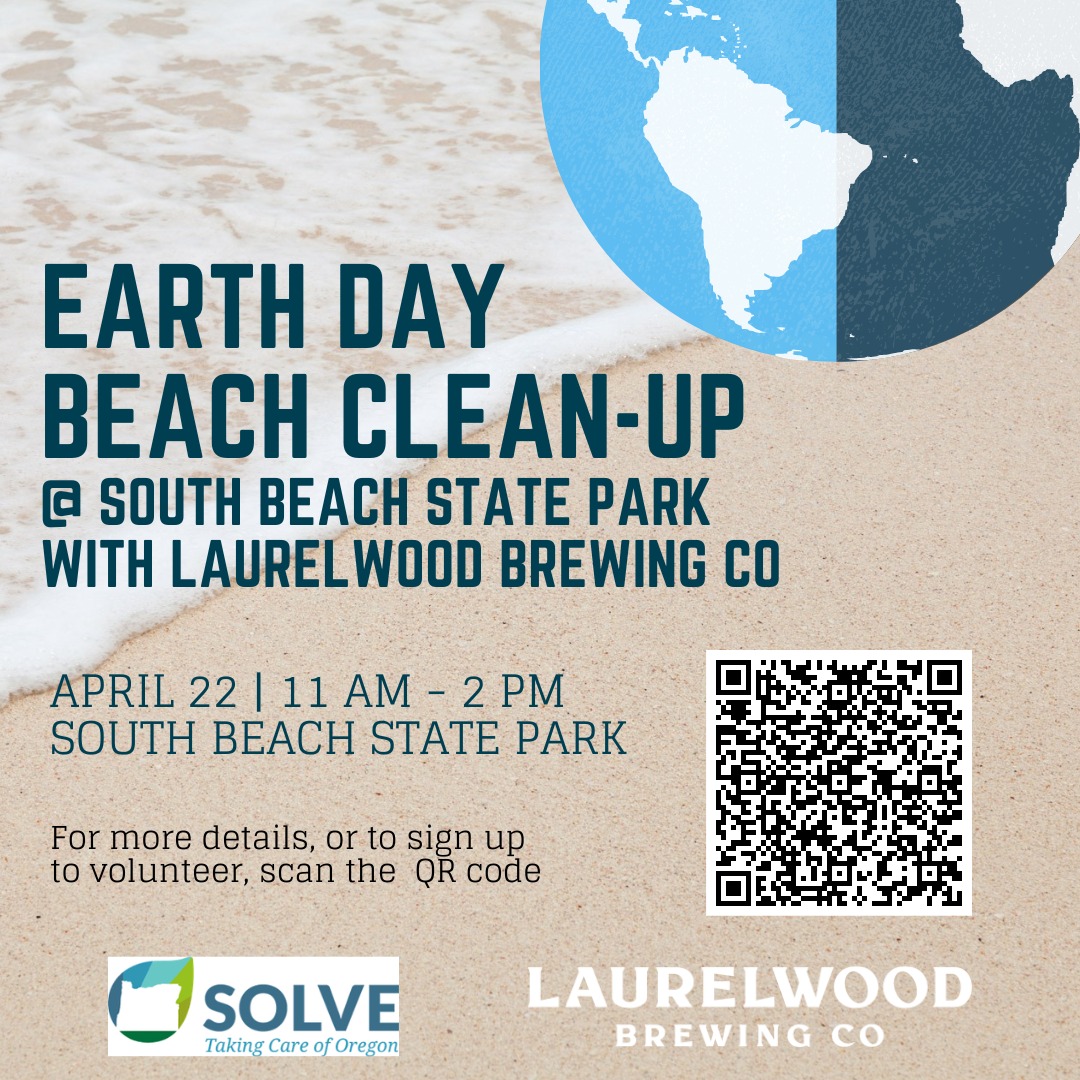 Laurelwood Brewing SOLVE Earth Day Beach Cleanup