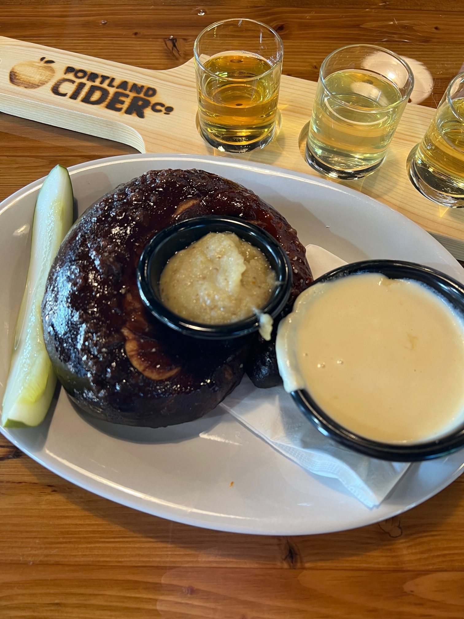 The Cider Fondue makes for a great starter at the Portland Cider Co. Clackamas Pub & Restaurant.