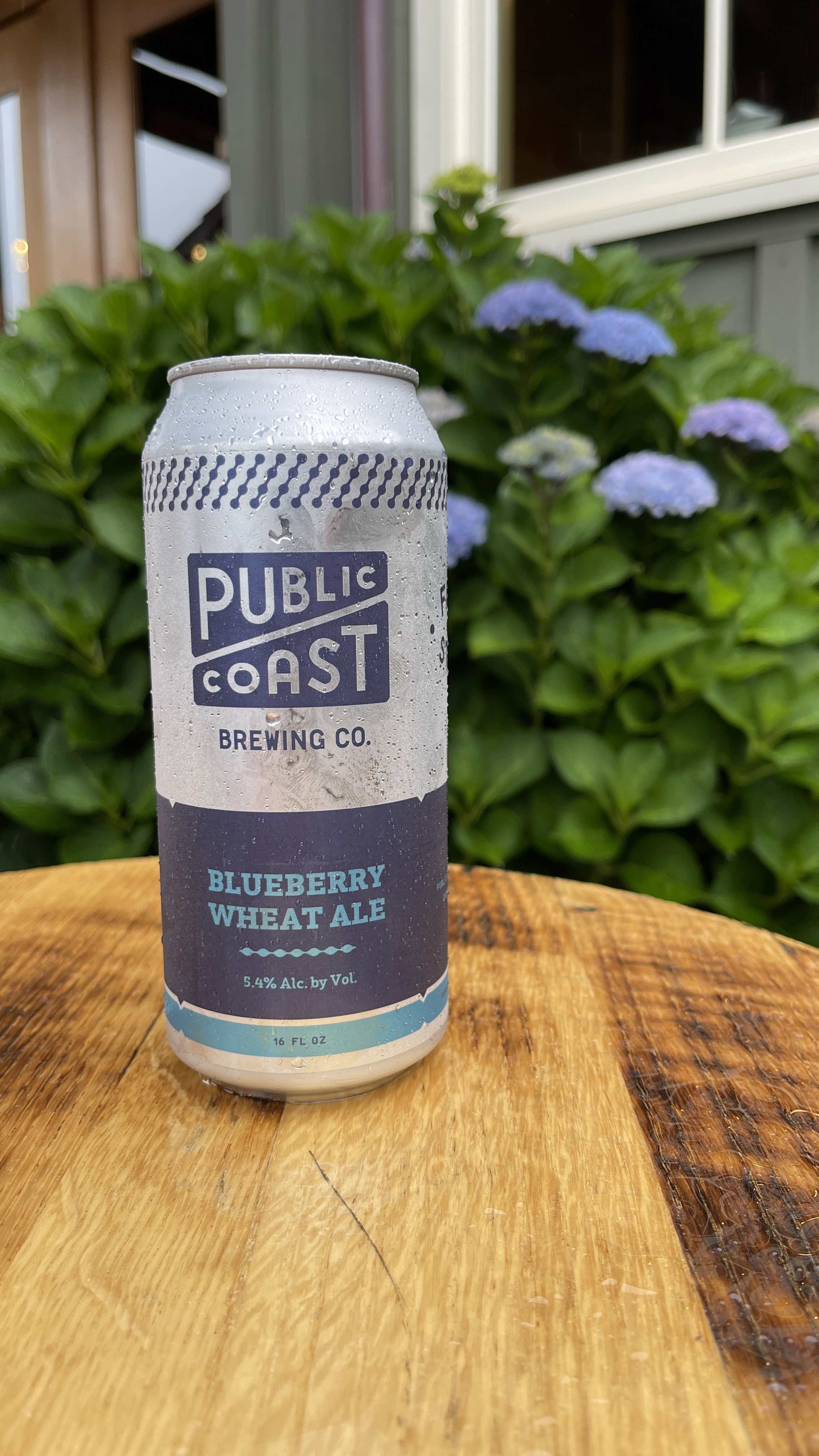 image of Blueberry Wheat Ale courtesy of Public Coast Brewing Co.