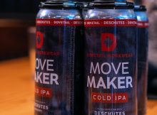 Dovetail Workwear and Deschutes Brewery relaunch Move Maker Cold IPA in cans. (image courtesy of Dovetail Workwear)