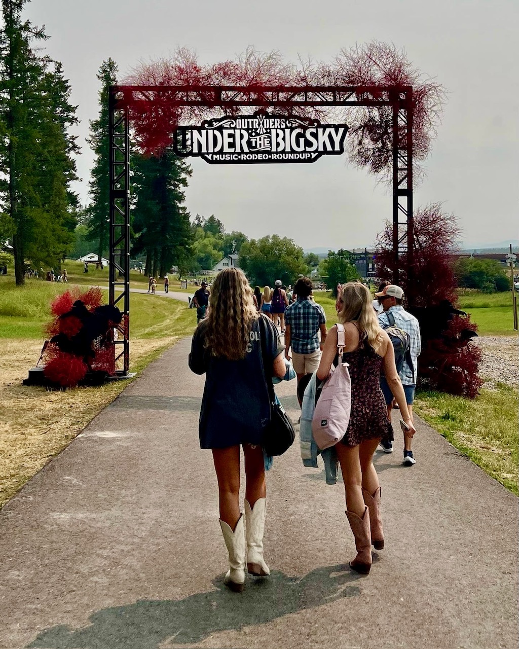 One of the two entrances to Under the Big Sky Fest.
