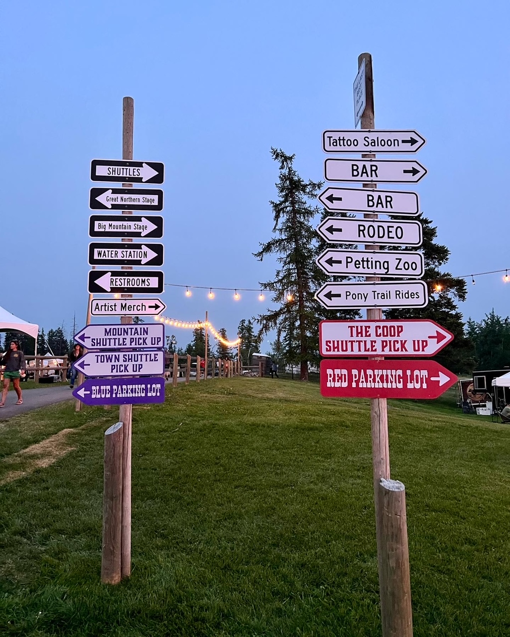 Plenty of directions to find your way around at Under the Big Sky Fest.