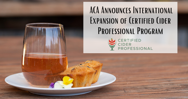 ACA Announces International Expansion of Certified Cider Professional Program