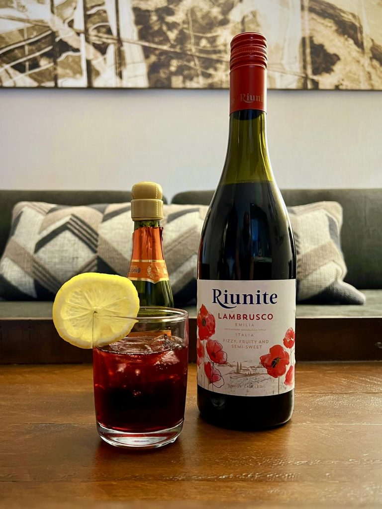 Cheers to National Lambrusco Day with the Riunite Lambrusco Spritz