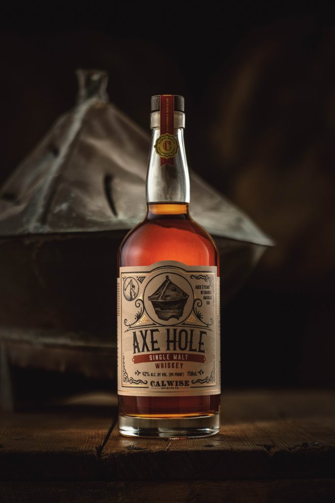 image of Axe Hole Single Malt Whiskey from Calwise Spirits and Firestone Walker Brewing courtesy of Firestone Walker