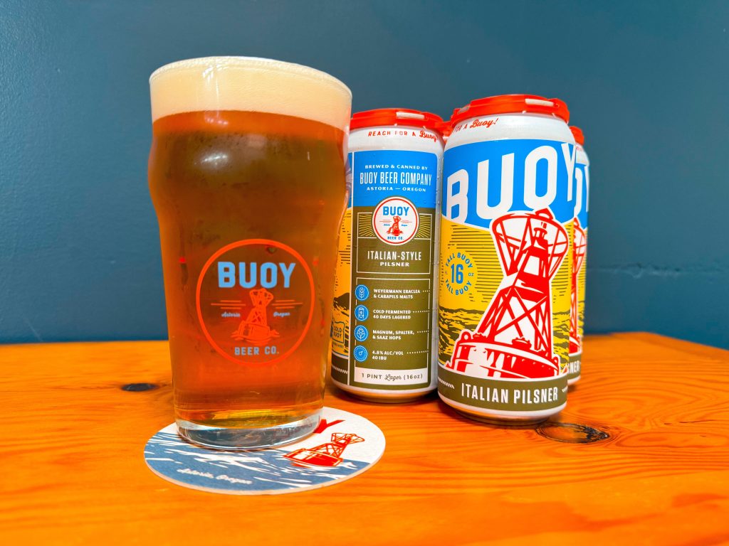 image of Italian Pilsner courtesy of Buoy Beer Co.