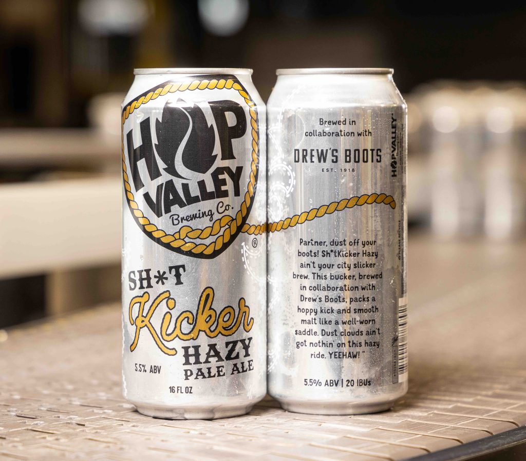 image of Sh*tkicker Hazy Pale Ale courtesy of Hop Valley Brewing