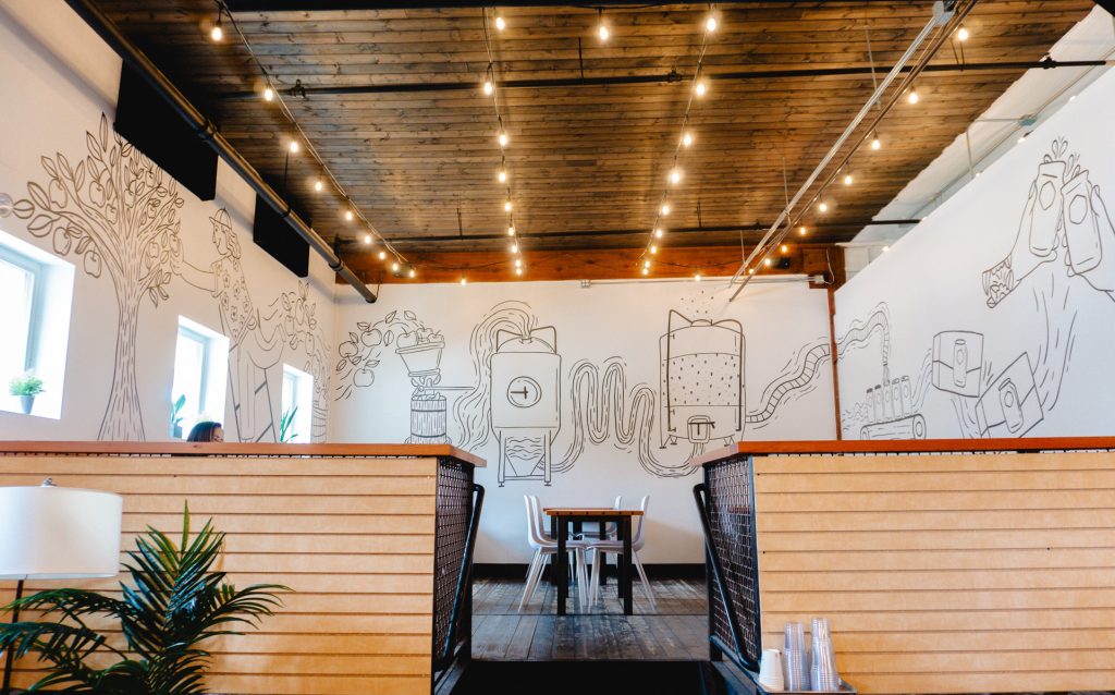 image of the Seattle Cider Co Taproom courtesy of Seattle Cider Co