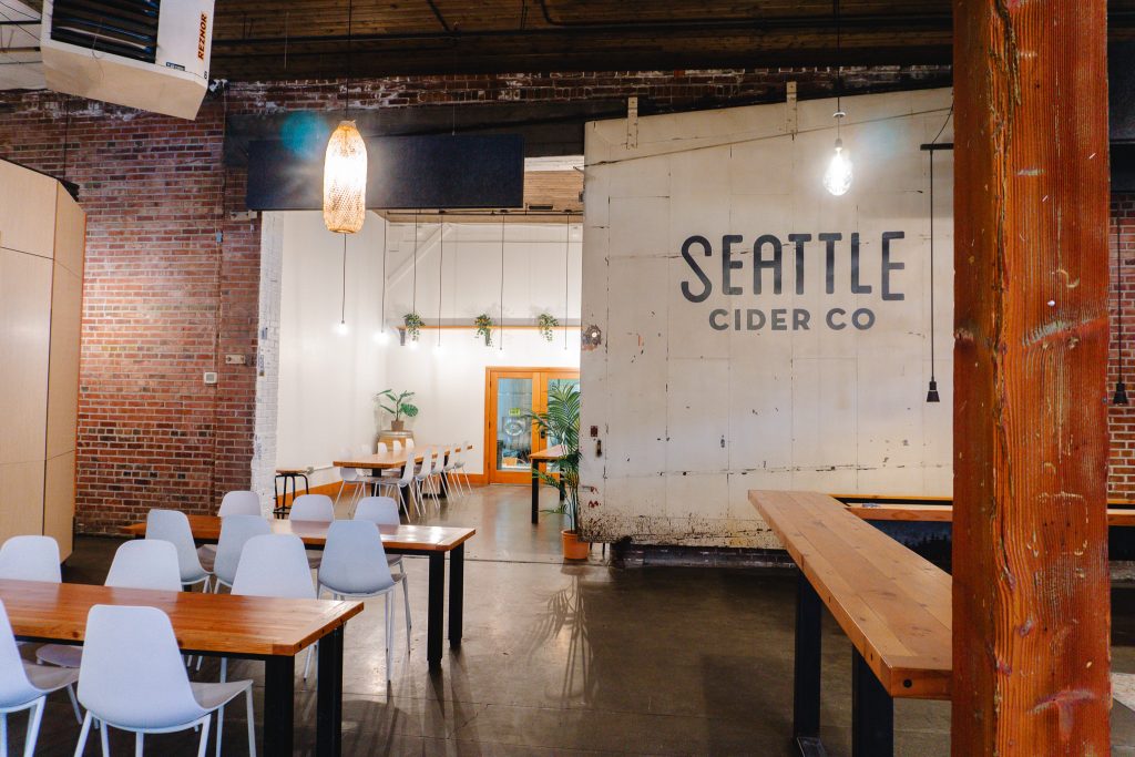 image of the Seattle Cider Co Taproom courtesy of Seattle Cider Co