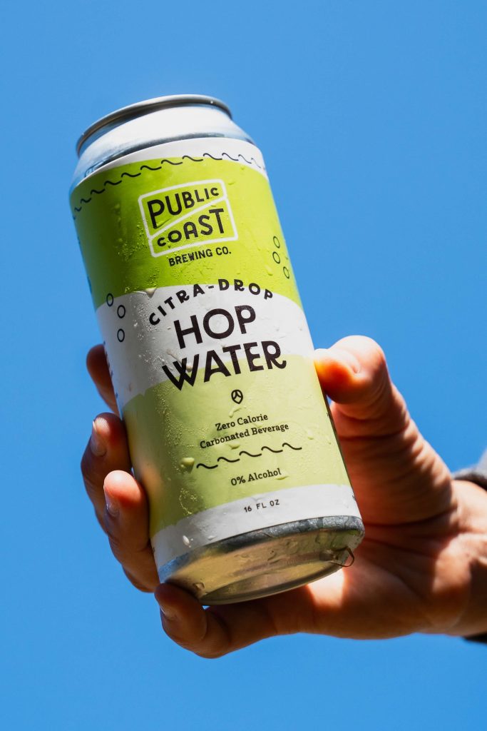 image of Citra-Drop Hop Water courtesy of Public Coast Brewing Co.