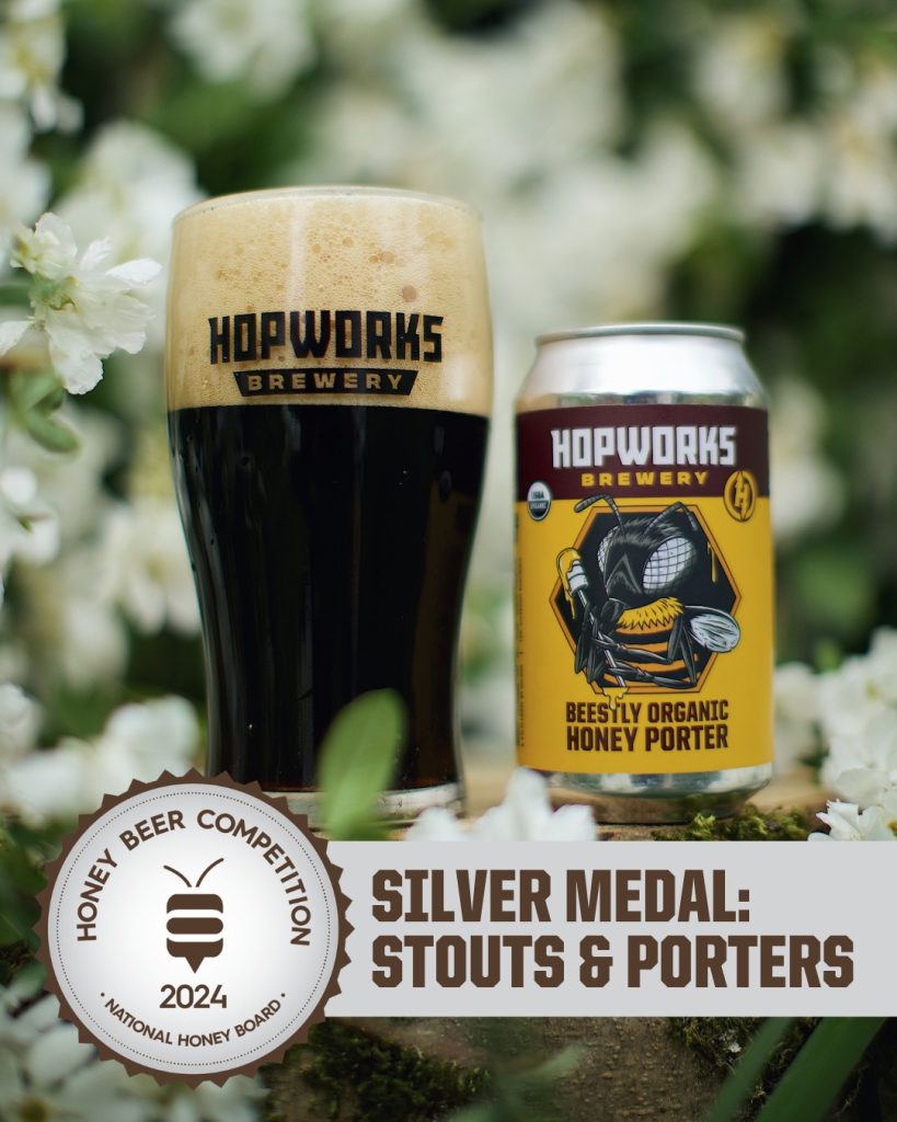 Hopworks Brewery Silver Medal 2024 Honey Beer Competition