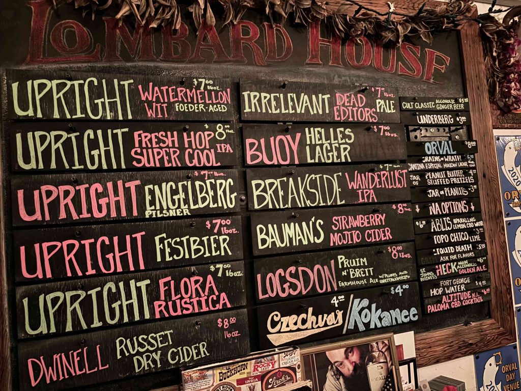 Upright Brewing Beers on tap for Lombard House 8th Anniversary