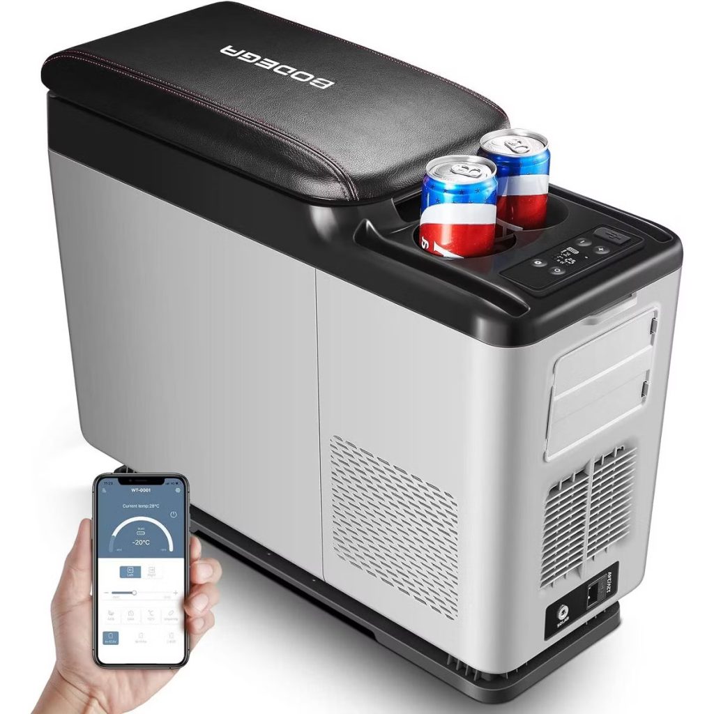 Use the app to regulate the new BODEGAcooler Mini Portable Car Fridge