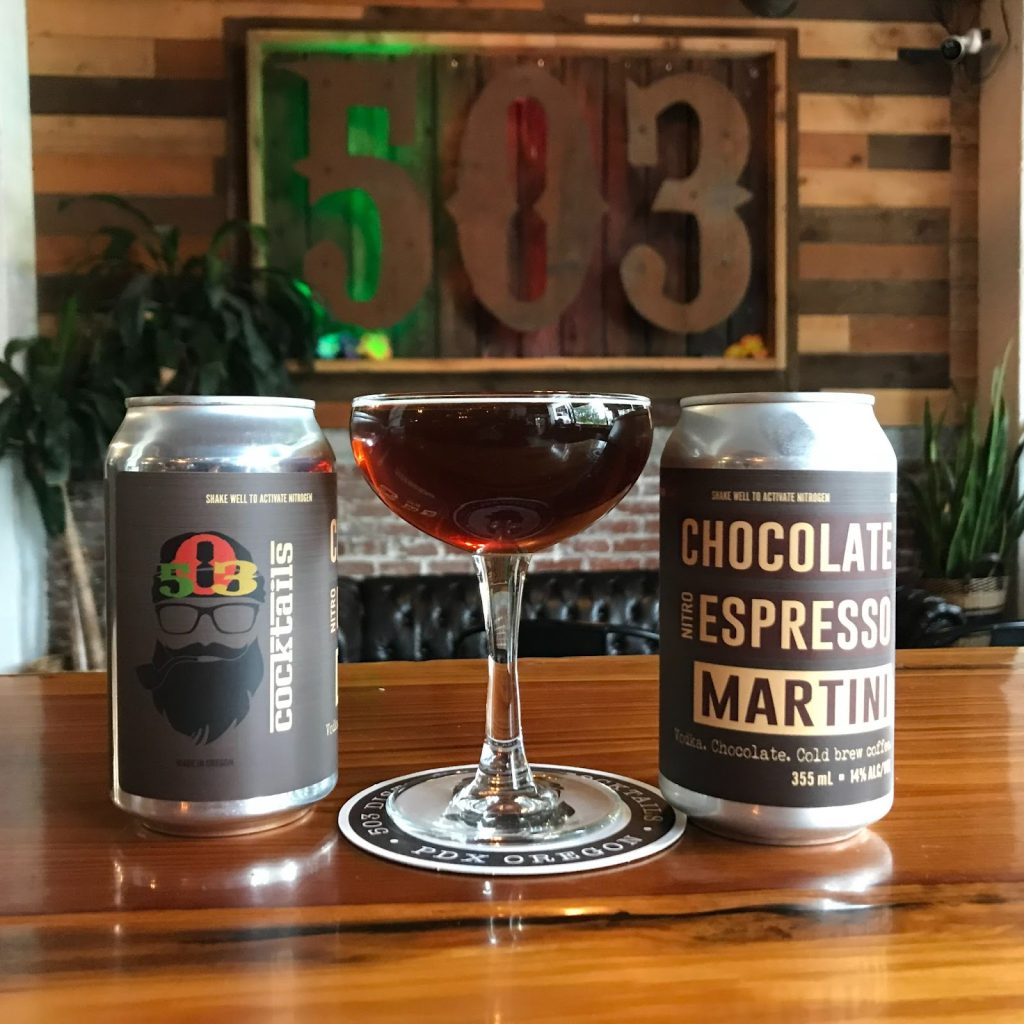 503 Distilling launches Chocolate Espresso Martini. (image courtesy of 503 Distilling)