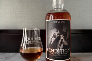 A dram of Wildwood Spirits Co. Rendition Rye.