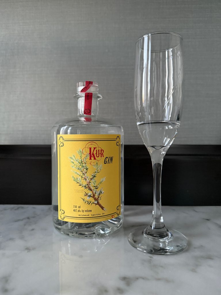 A taste of Wildwood Spirits Co. Kur Gin.