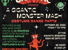 Gigantic Brewing to host the GIGANTIC MONSTER MASH COSTUME DANCE PARTY!