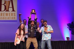 Sunriver Brewing winning Brewery of the Year at the 2024 Great American Beer Festival. (image courtesy of the Brewers Association)