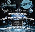 Zoiglhaus Brewing and Ecliptic Brewing Collaborate on Nightfall of Diamonds – Imperial Porter