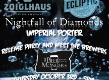 Zoiglhaus Brewing and Ecliptic Brewing Collaborate on Nightfall of Diamonds – Imperial Porter