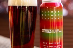 Ferment Brewing and Oregon Wildlife Foundation launch Red Legged Ale to protect red-legged frogs. (image courtesy of Ferment Brewing)