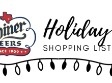 Shiner Holiday Shopping List