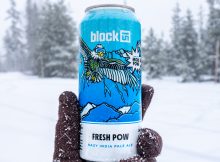 image of Fresh Pow Hazy IPA courtesy of Block 15 Brewing Co.