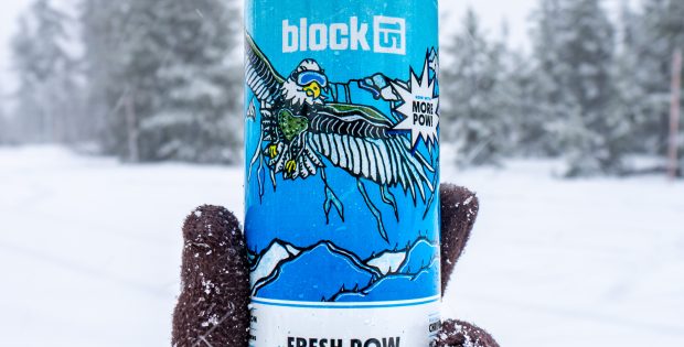 image of Fresh Pow Hazy IPA courtesy of Block 15 Brewing Co.