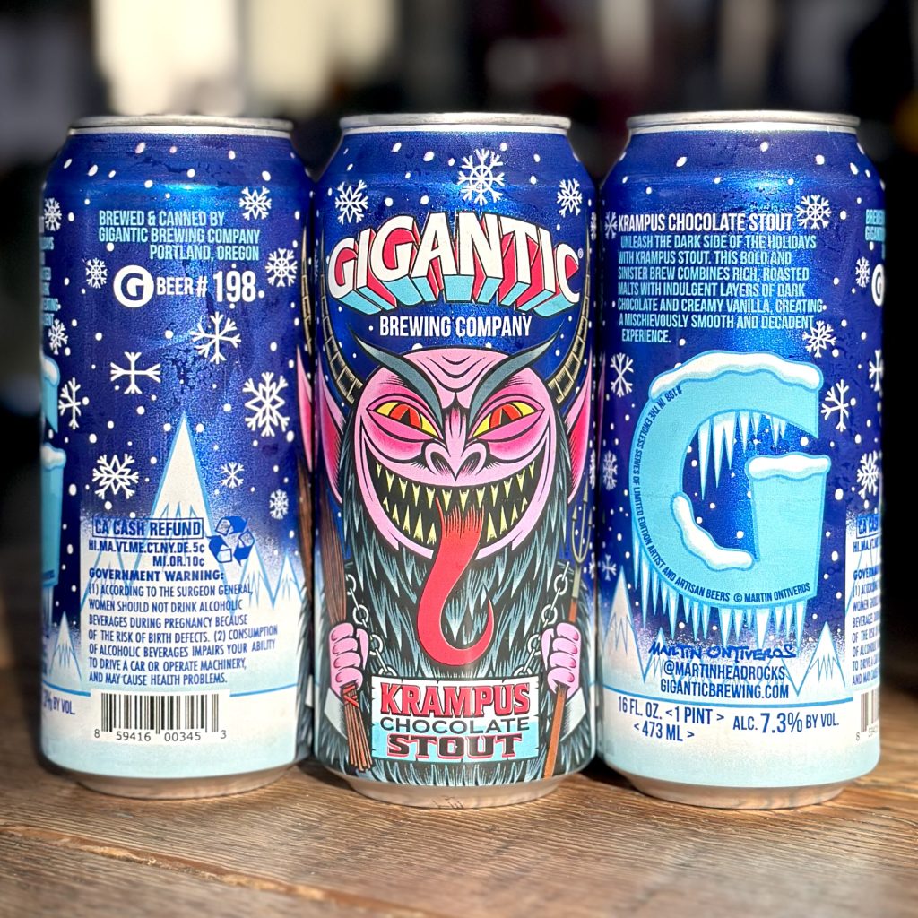 image of Krampus Stout courtesy of Gigantic Brewing