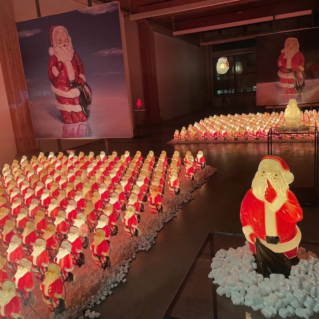 image of Santa Clones display courtesy of Gigantic Brewing