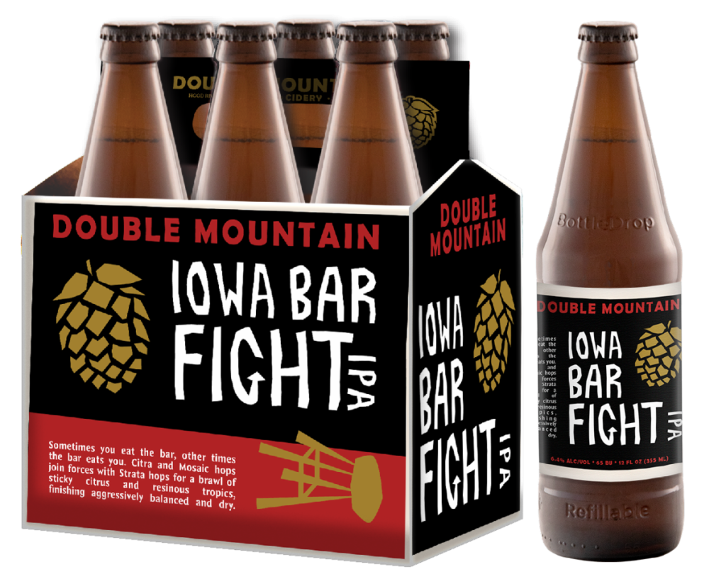 Double Mountain Brewery Releases Iowa Bar Fight in 6-Pack Bottles