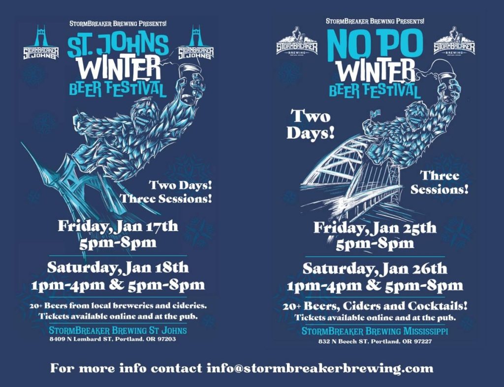 StormBreaker Brewing 2025 Winter Beer Festivals