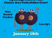 Tunes & Brews at the Gigantic Record Swap on January 18th