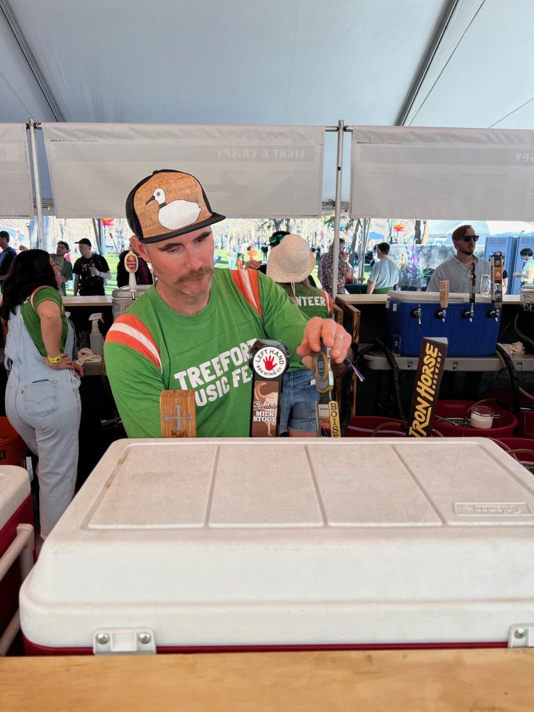 A beer being served at Alefort during the 2024 Treefort Music Fest.