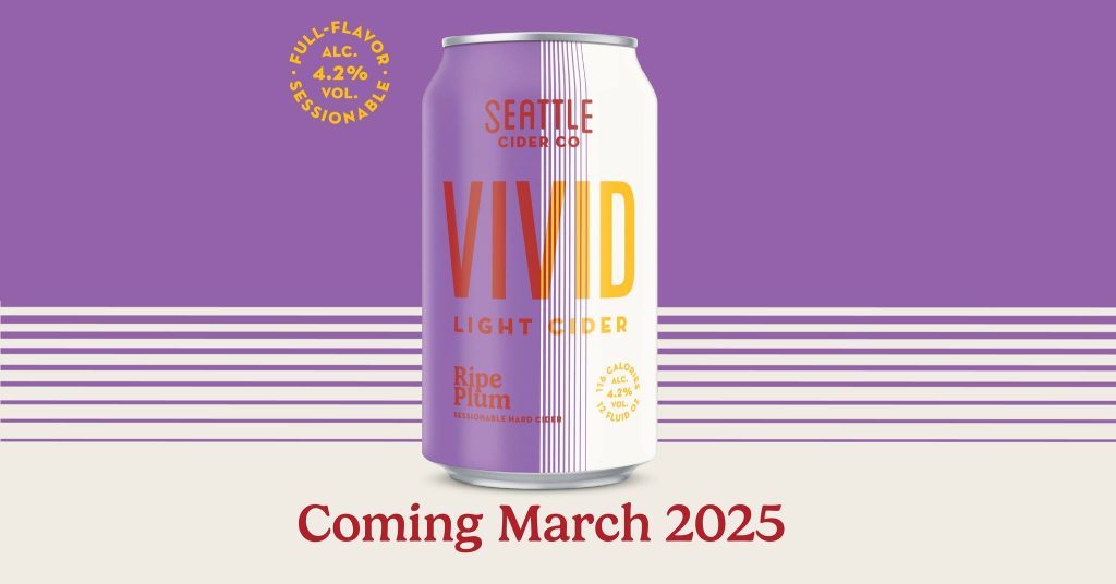 Seattle Cider Company Expands VIVID Light Cider Lineup with Ripe Plum Cider