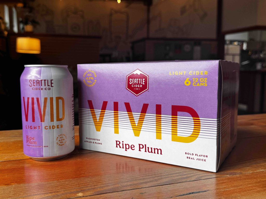 image of VIVID Ripe Plum Cider courtesy of Seattle Cider Company