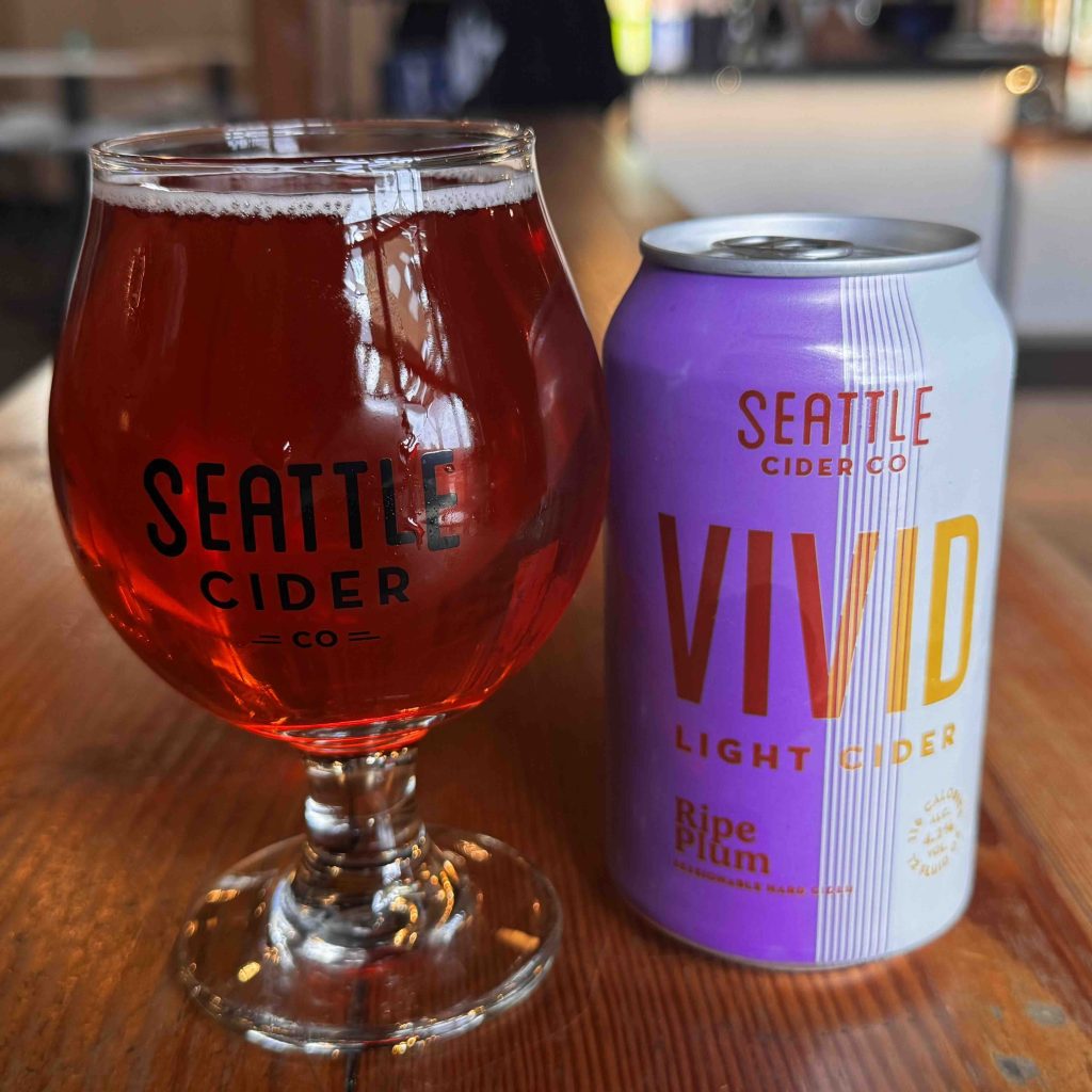 image of VIVID Ripe Plum Cider courtesy of Seattle Cider Company
