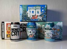 10 Barrel Brewing Money Cat, Apocalypse NA IPA and Camp Coldie Northwest IPA,